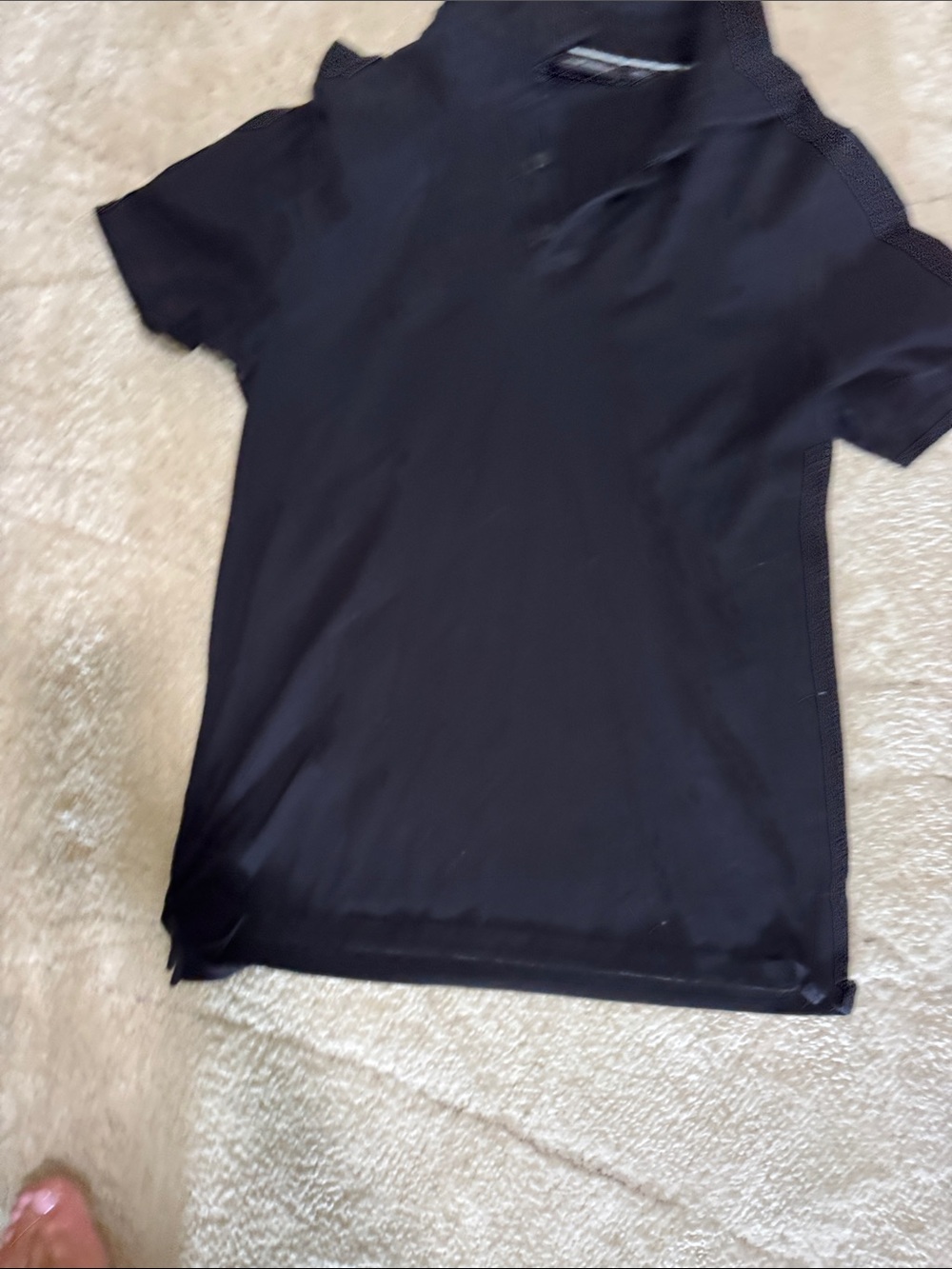 Marc Anthony Black Men's Polo with Subtle Texture